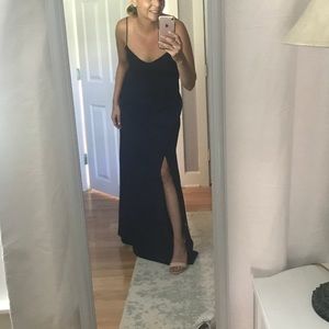 JCrew Spaghetti-Strap Dress with a Side-slit